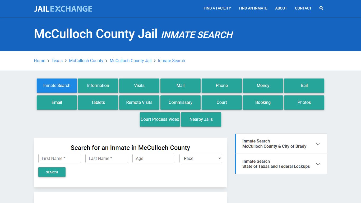 McCulloch County Jail, TX Inmate Search: Roster & Mugshots